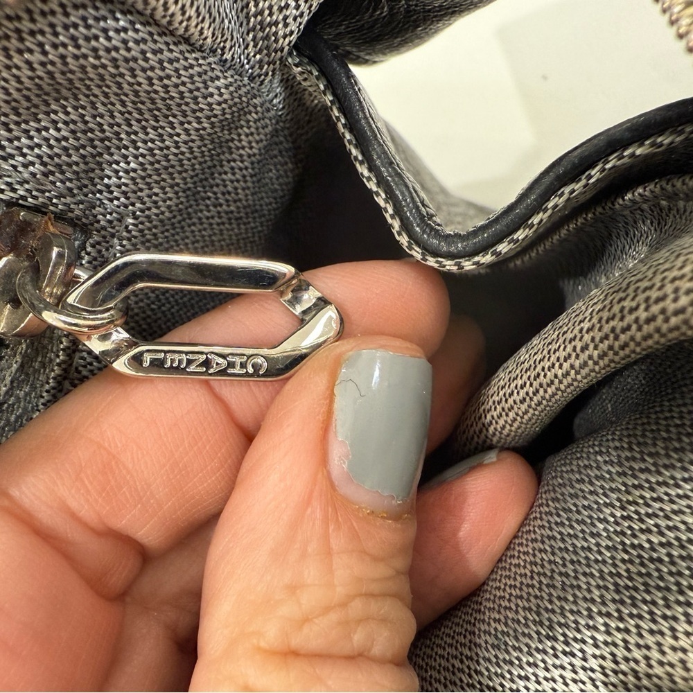 CHANEL Mademoiselle Ligne silver Chain camera Lambskin Black bag VINTAGE - Picture 14 of 17